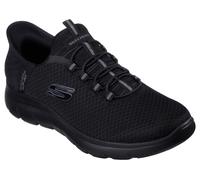 Skechers Men's Summits High Range Slip-On Sneakers, Black Mesh/Trim, 12 UK