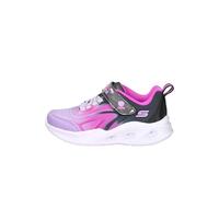 SKECHERS Sola Glow Girls' Sneaker, Black / multi, 22.0 cm