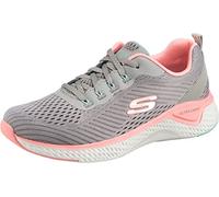 Skechers SOLAR FUSE COSMIC VIEW, Women's Low-Top Trainers, Grey (Gray Mesh/Pink & Mint Trim Gypk), 8 UK (41 EU)