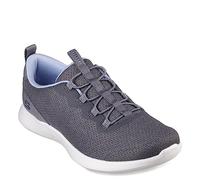 Skechers Women's Vapor Foam LITE, Charcoal Mesh/Light Blue Trim, 8 UK