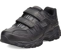 Skechers Sport Afterburn Strike Memory Foam Hook-and-Loop Sneaker Black
