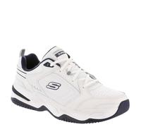 Skechers Sport Durham Mens Sneaker, White-navy, 9.5 UK X-Wide