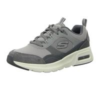Skechers Men's Skech-AIR Court Homegrown Trainers, Grey Suede/Mesh/Duraleather/Trim, 12 UK