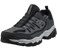 Skechers Sport Men's Afterburn M. Fit Wonted Loafer,Black/Charcoal,11 4E US