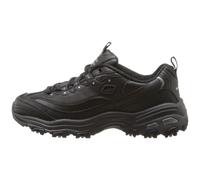 Skechers Sport womens D'LITES FRESH START Memory Foam Lace-up Sneaker Black Silver 9 M US