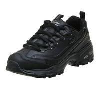 Skechers Sport Women's D'Lites - Me Time - Memory Foam Lace-up Sneaker Black Silver 10 M US