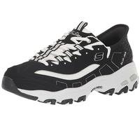 Skechers Sport Women's D'Lites New Classic Sneaker, Black/White, 8.5