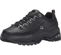 Skechers Sport Women's Premium Sneaker, Black, 7.5 EE - Extra Wide