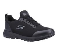 Skechers Women's Squad SR Sneaker, Black, 5 UK