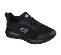 Skechers Womens Squad Slip Resistant Lace Up Safety Trainers Black UK Size 3 (EU 36)