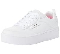 Skechers Street Girls Trainers, White Synthetic/White Trim, 4.5 UK