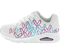 Skechers Street UNO-Golden Heart Women's Sneaker, White-multi, 10