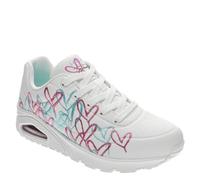 Skechers Street UNO-Golden Heart Women's Sneaker, White-multi, 10