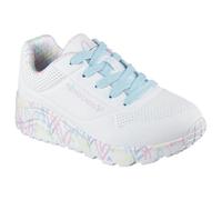 Skechers Street Uno Lite Lovely Luv Trainers White EU 27 1/2 Girl