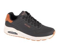 Skechers Men's Uno Suited On Air Trainer, Black/White, 10 UK | Casual Shoe, Air-Cooled Memory Foam, Skech-Air, Lace up