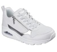 Skechers Street Women's Quarter Zip Duraleather Metallic Trim Fashion Sneaker