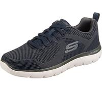 Skechers Summits Brisbane Men,Men´s Trainers,Low Shoe,Street Shoe,lace up Shoe,Sports Shoe,Leisure,Width: Regular,Removable Insole,Blau,41 EU / 7 UK