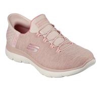 Skechers Summits Dazzling Haze Textile Womens Rose Trainers - Size UK 8