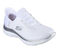 Skechers Summits Diamond Dream Textile Women's White/Silver Trainers UK 8