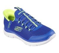 Boy's Skechers 403833L/BLLM SUMMITS - HIGH RANGE Boys Trainers Blue/Lime - Size: UK 13.5 small kids