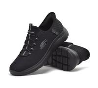 Skechers Summits-High Range Mens Trainers Black Hands Free Slip-ins Shoes Vegan