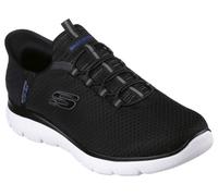 Skechers Men's Summits HIGH Range Sneaker, Black Mesh/Trim, 9 UK