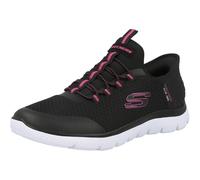Skechers Summits Kids Black Slip-On Shoes Air-Cooled Memory Foam Comfort
