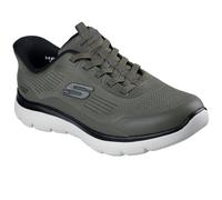 (, ) Skechers Summits Leyter Textile Men's Olive/Black Trainers