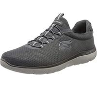 Skechers Summits Mens Slip On Sneakers Charcoal 10.5 W