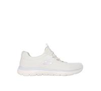 Skechers Summits Mesh Bungee Slip On Trainer - Natural, Off White, Size 3, Women Off White