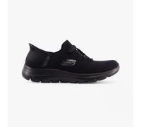 Skechers Summits-New Daily Womens Textile Lace-Up Black Performance Trainers