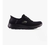 Skechers Women's Summits New Daily Trainers, Black Knit/Gunmetal Trim, 4.5 UK
