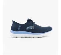 Skechers Summits-NEW Daily Womens Textile Lace-Up Comfort Navy Fitness Trainers