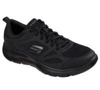 Skechers Men's Summits - South Rim Sneaker in Black, Size 11 | Leather/Textile/Synthetic