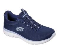 Skechers Summits Summer Blush Textile Womens Navy Trainers - Size UK 6