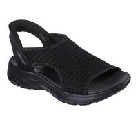 Skechers Summits Sweetly Evolved Textile Women's Black Sandals - UK 7 / EU 40 / US 10
