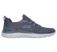 Skechers Mens Trainers Memory Foam Summits Tallo Elastic Lace grey UK Size