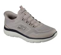 Skechers Men's Summits Top Rate Trainers, Taupe Mesh/Black TPU, 7 UK
