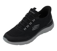 Skechers Summits Top Rate Textile Men's Black/Charcoal Trainers - UK 8