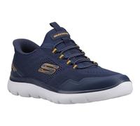 Skechers Summits Top Rate Textile Men's Navy/Yellow Trainers - UK 10