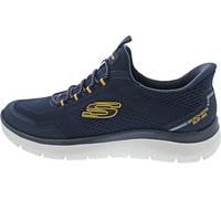 Skechers Summits Top Rate Textile Men's Navy/Yellow Trainers - UK 7