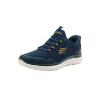 Skechers Summits Top Rate Textile Men's Navy/Yellow Trainers - UK 9