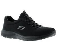 Skechers Womens Summits Top Player Sneaker, Black Mesh Trim, 4 UK