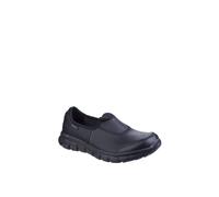 Skechers Women's Sure Track Sneaker, Black Leather, 2 UK
