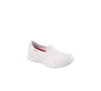 Skechers Sure Track Slip Resistant Occupational Shoe In White White 4