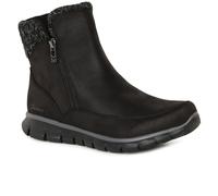 Skechers Synergy Knit BBK Black Womens Ankle Boots 167941 in a Plain Man-made in Size 8