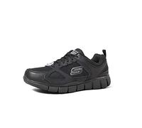 Skechers Telphin Sanphet Slip Black Resistant Shoes for Men - Size 8