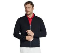 Skechers Men's The Hoodless Hoodie Ottoman Jacket, Bold Black, L