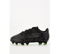 Skechers Toddler Skx_01 Firm Ground Football Boots - Black/Silver, Black, Size 9.5 Black