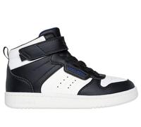 Skechers Top Gore and Strap Sneaker W Qtr High Trainers Black/White 3 UK Child